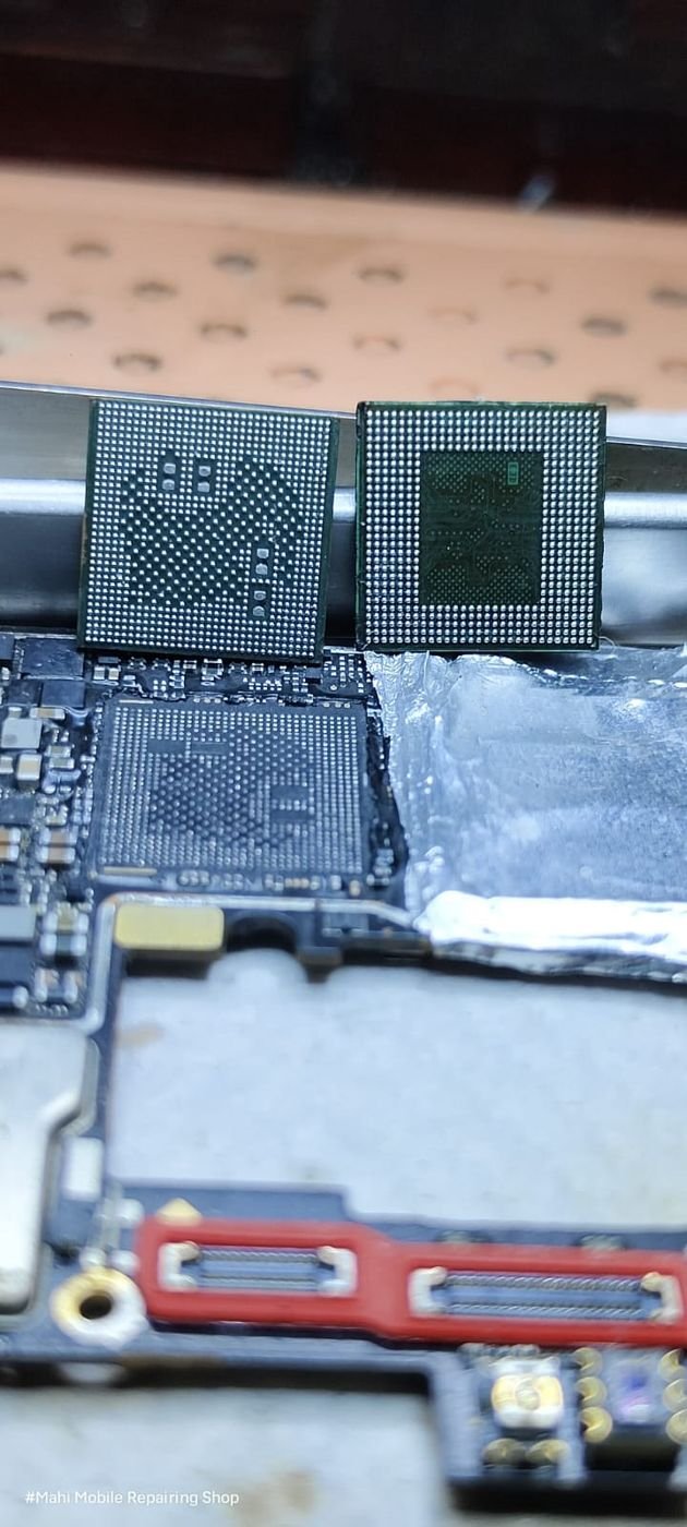 Chip-level work on a mobile board