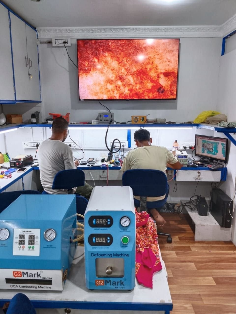 Rework and testing equipment